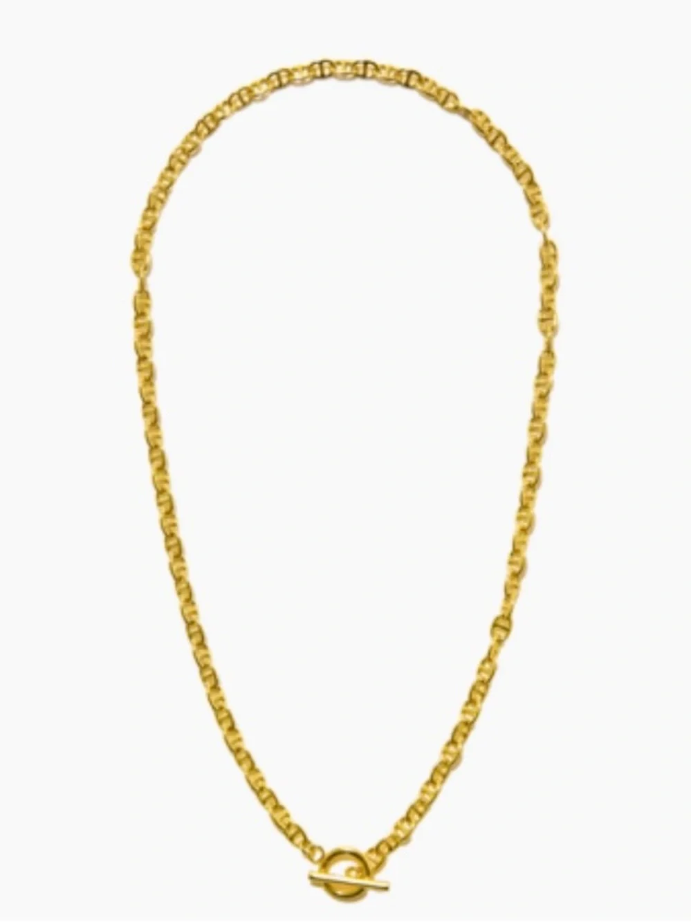 Rose Gold Toggle Link Necklace - Women's Fashion Jewelry
